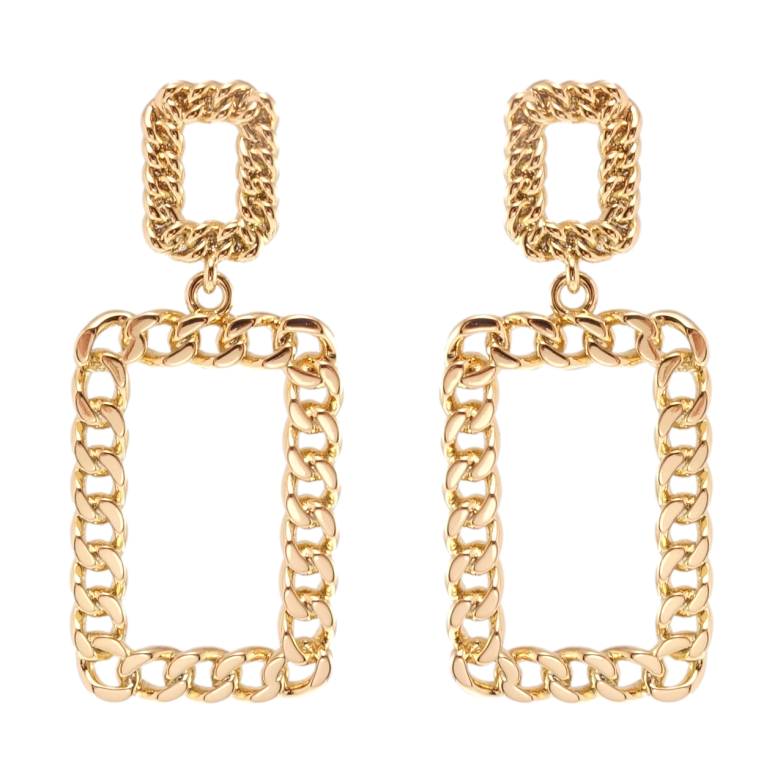 Серьги Xuping QQMM Позолота 18K пусеты Подвески узор цепочка фото №1 Серьги Xuping QQMM Позолота 18K пусеты Подвески узор цепочка фото №1