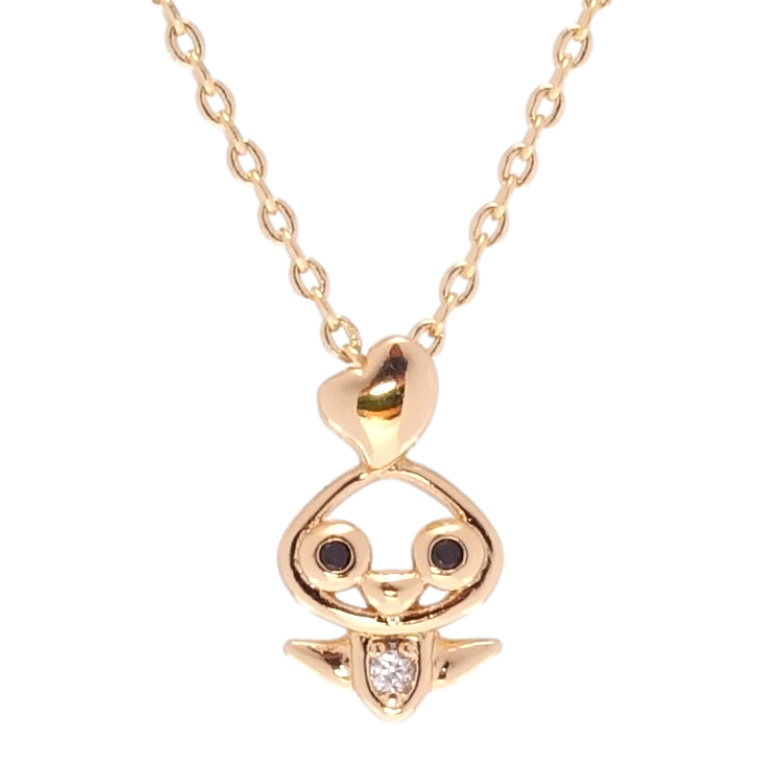 Кулон на ланцюжку Xuping QQMM Позолота 18K Пташка довжина 46,5-49,5мм х 1мм фото №1