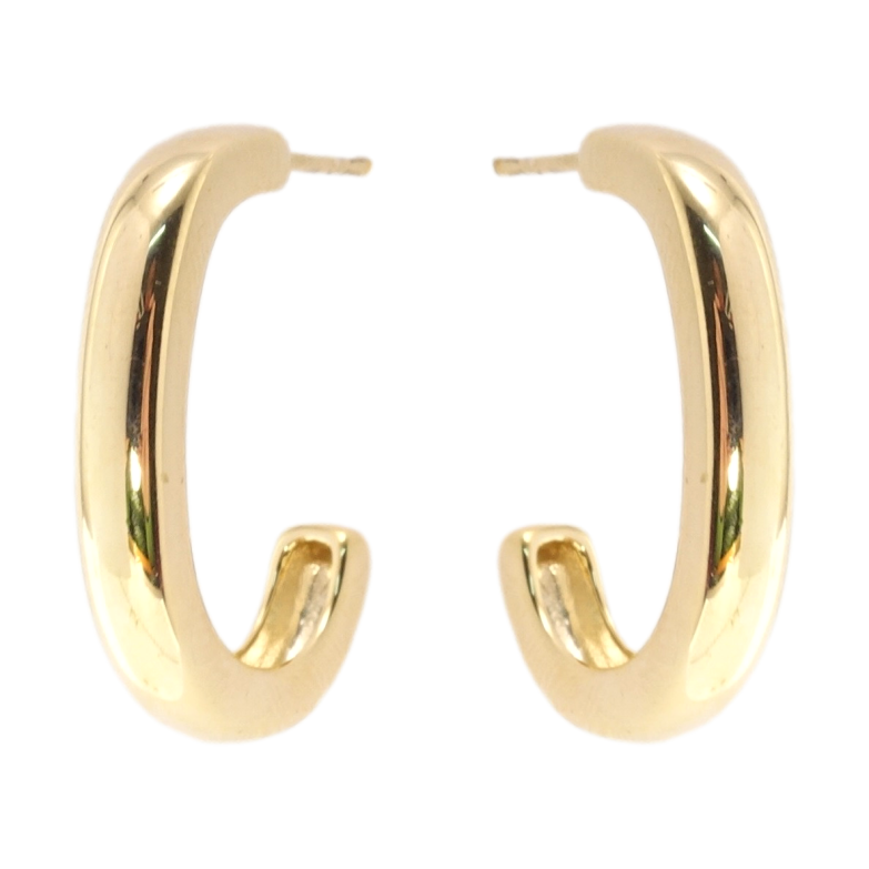 Сережки Xuping JEAN GOUJON Позолота 14K пусети колечки фото №2 Сережки Xuping JEAN GOUJON Позолота 14K пусети колечки фото №2