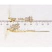 Серьги Xuping JEAN GOUJON Позолота 14K пусеты Ассиметричные подвески фото №2 Серьги Xuping JEAN GOUJON Позолота 14K пусеты Ассиметричные подвески фото №2