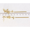 Сережки Xuping JEAN GOUJON Позолота 14K пусети Метелики фото №2 Сережки Xuping JEAN GOUJON Позолота 14K пусети Метелики фото №2