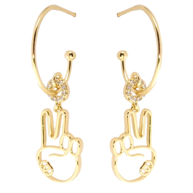 Серьги Xuping JEAN GOUJON Позолота 14K пусеты Мир фото №1 Серьги Xuping JEAN GOUJON Позолота 14K пусеты Мир фото №1