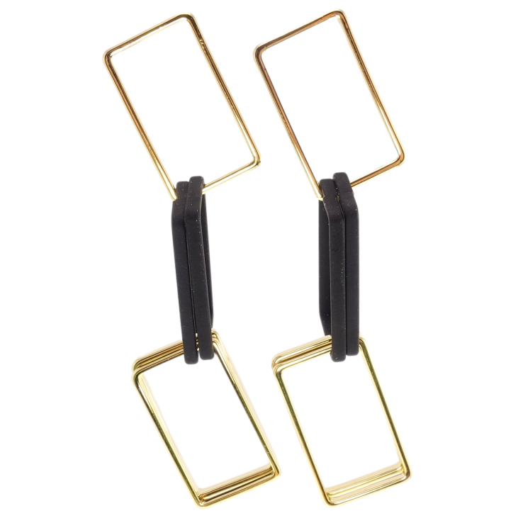 Серьги Xuping JEAN GOUJON Позолота 14K пусеты Подвески из прямоугольников на одну сторону фото №5 Серьги Xuping JEAN GOUJON Позолота 14K пусеты Подвески из прямоугольников на одну сторону фото №5