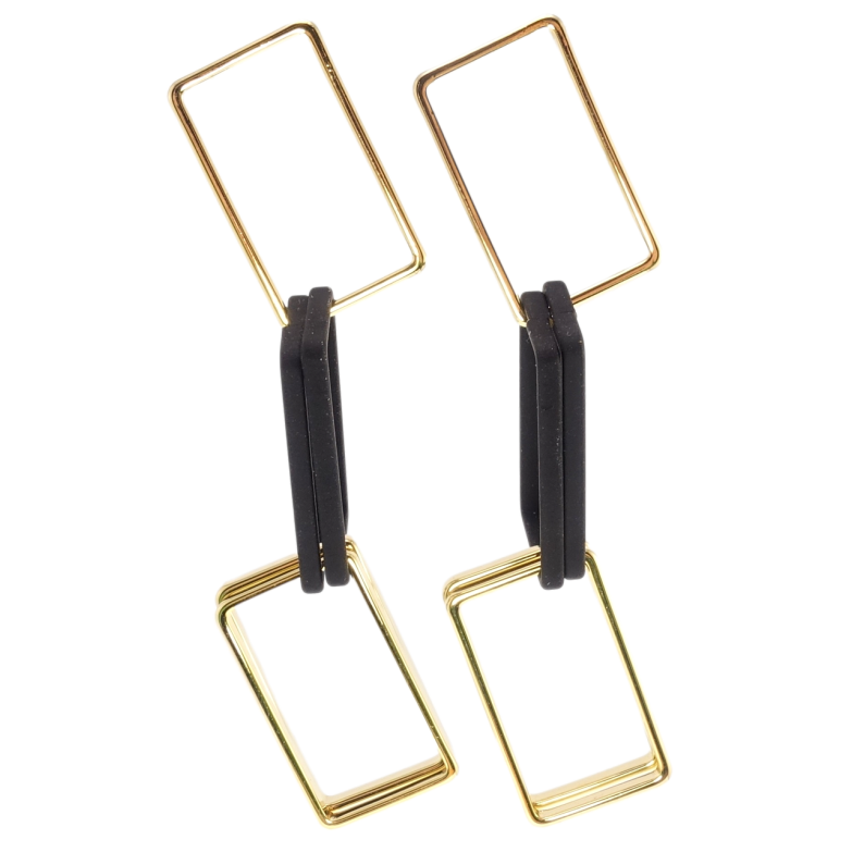 Серьги Xuping JEAN GOUJON Позолота 14K пусеты Подвески из прямоугольников на одну сторону фото №1 Серьги Xuping JEAN GOUJON Позолота 14K пусеты Подвески из прямоугольников на одну сторону фото №1