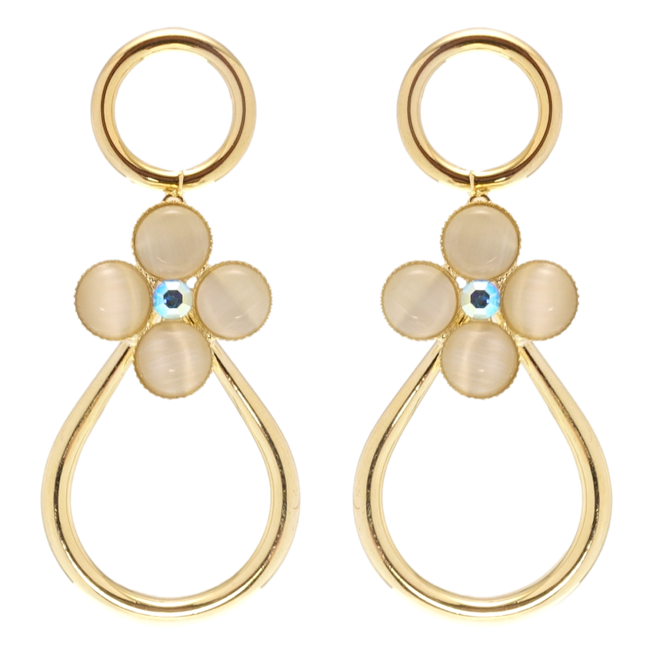 Сережки Xuping JEAN GOUJON Позолота 14K пусети Підвіски з квіточками фото №2 Сережки Xuping JEAN GOUJON Позолота 14K пусети Підвіски з квіточками фото №2