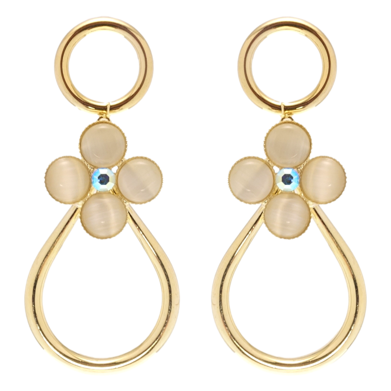 Сережки Xuping JEAN GOUJON Позолота 14K пусети Підвіски з квіточками фото №1 Сережки Xuping JEAN GOUJON Позолота 14K пусети Підвіски з квіточками фото №1