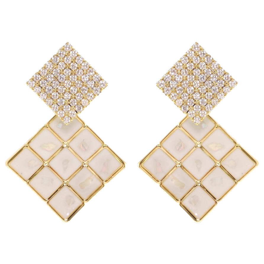 Сережки Xuping JEAN GOUJON Позолота 14K пусети Ромбові підвіски фото №1 Сережки Xuping JEAN GOUJON Позолота 14K пусети Ромбові підвіски фото №1