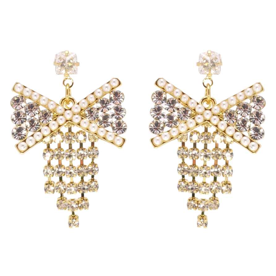 Серьги Xuping JEAN GOUJON Позолота 14K пусеты Банты фото №1 Серьги Xuping JEAN GOUJON Позолота 14K пусеты Банты фото №1