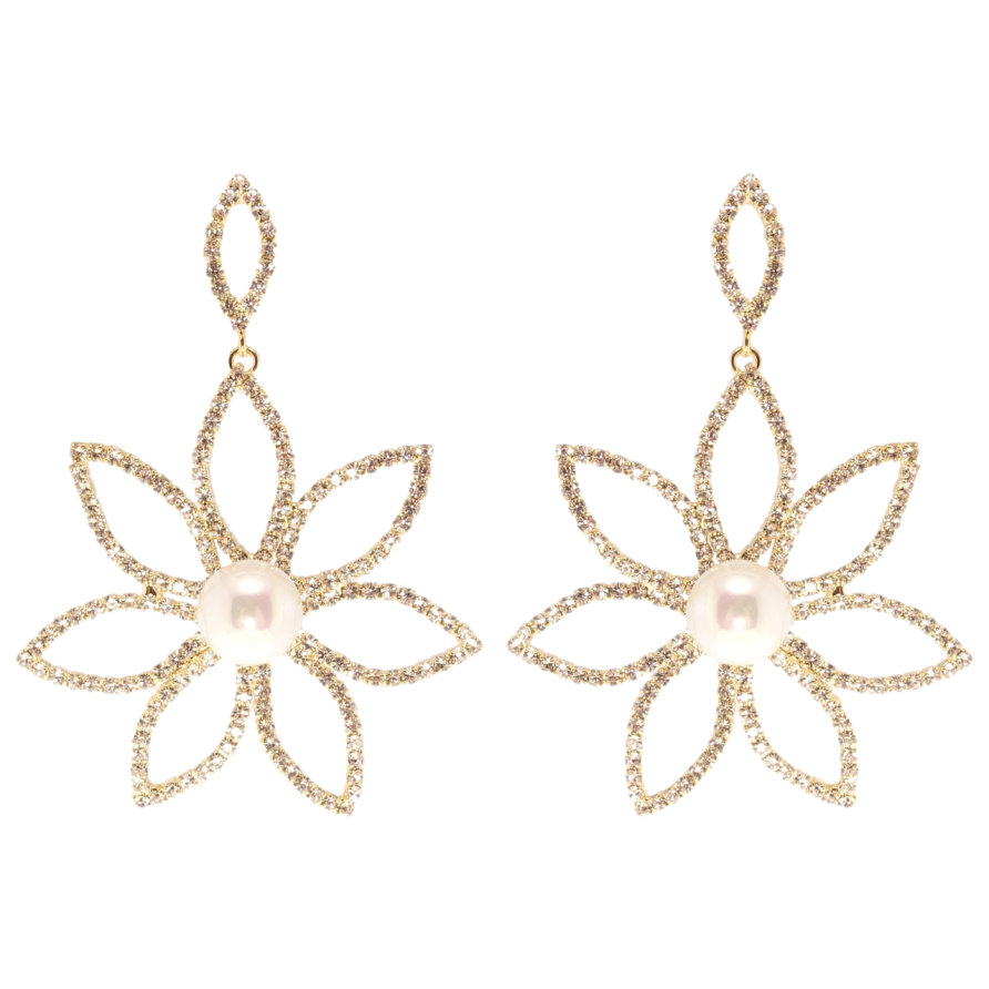 Сережки Xuping JEAN GOUJON Позолота 14K пусети Квіточки фото №1 Сережки Xuping JEAN GOUJON Позолота 14K пусети Квіточки фото №1