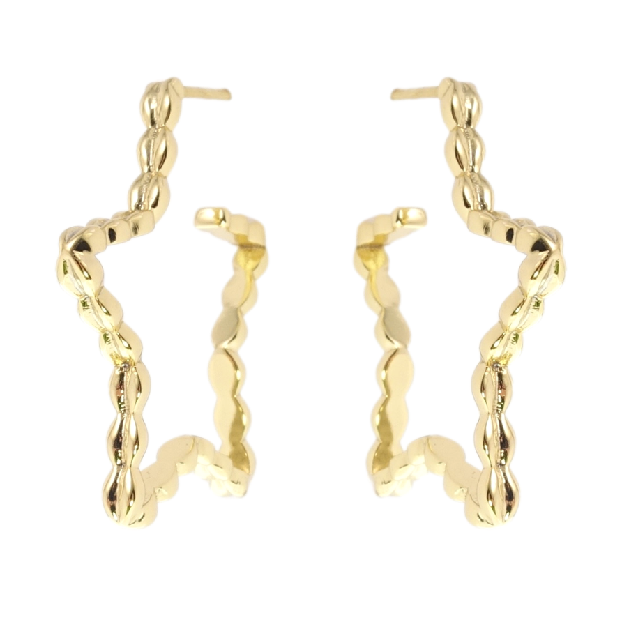 Сережки Xuping JEAN GOUJON Позолота 14K пусети Зірки фото №1