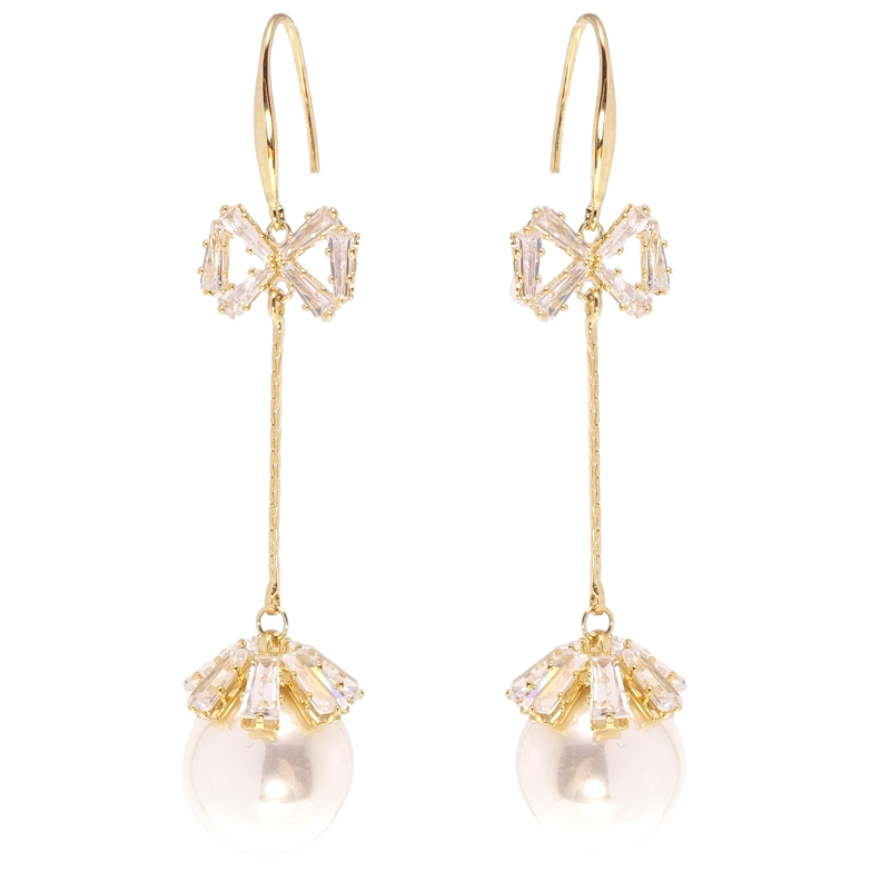 Серьги Xuping JEAN GOUJON Позолота 14K французский замок Жемчужные подвески фото №1 Серьги Xuping JEAN GOUJON Позолота 14K французский замок Жемчужные подвески фото №1