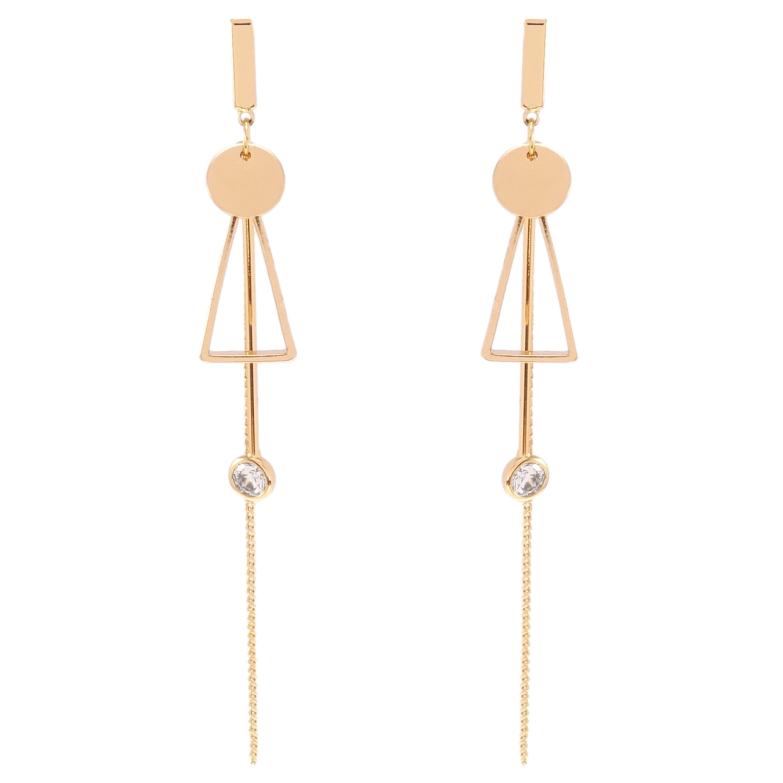 Серьги Xuping JEAN GOUJON Позолота 18K пусеты Фигурные подвески фото №1