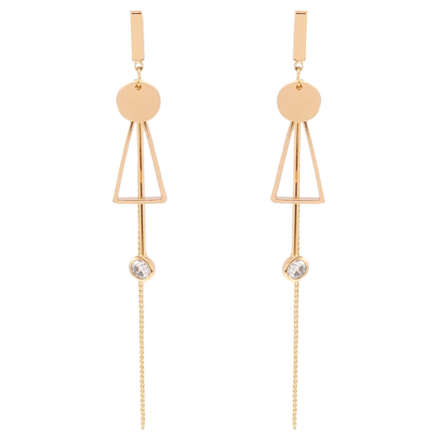 Серьги Xuping JEAN GOUJON Позолота 18K пусеты Фигурные подвески фото №1