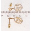 Сережки Xuping JEAN GOUJON Позолота 18K пусети Підвіски серця з цирконієм фото №2 Сережки Xuping JEAN GOUJON Позолота 18K пусети Підвіски серця з цирконієм фото №2