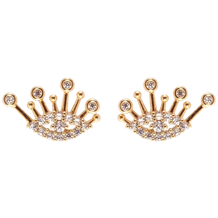 Сережки Xuping JEAN GOUJON Позолота 18K пусети Очі фото №25