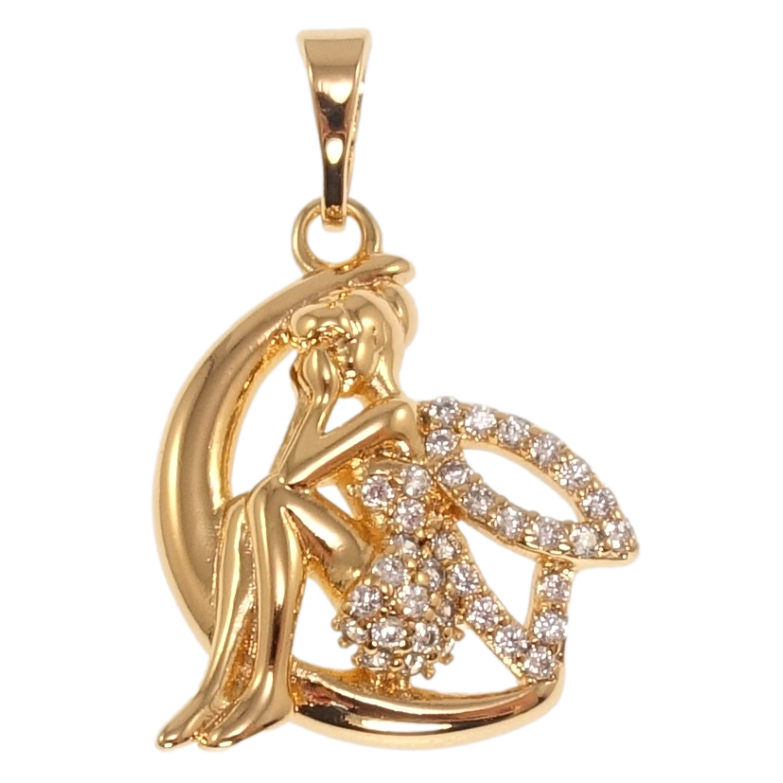 Кулон Xuping Позолота 18K Фея для цепочки до 5мм фото №1 Кулон Xuping Позолота 18K Фея для цепочки до 5мм фото №1