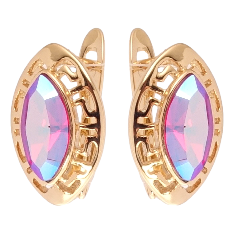 Серьги Xuping цвет 18K с кристаллами Swarovski английский замок Кристалл Light Siam Shimmer фото №1 Серьги Xuping цвет 18K с кристаллами Swarovski английский замок Кристалл Light Siam Shimmer фото №1