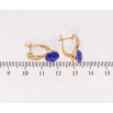 Серьги Xuping цвет 18K с кристаллами Swarovski английский замок Кристалл Capri Blue фото №2 Серьги Xuping цвет 18K с кристаллами Swarovski английский замок Кристалл Capri Blue фото №2
