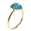 Кольцо Xuping цвет Позолота 18K с кристаллами Swarovski "Кристалл Laguna Delite" фото №3