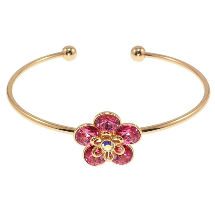 Браслет Xuping цвет 18K с кр-ми Swarovski Кристальный цветок Rose ø 6см фото №8 Браслет Xuping цвет 18K с кр-ми Swarovski Кристальный цветок Rose ø 6см фото №8