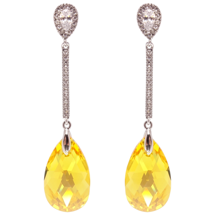 Сережки Xuping колір Родій з кристалами Swarovski пусети Підвіски з кристалом Sunflower фото №22 Сережки Xuping колір Родій з кристалами Swarovski пусети Підвіски з кристалом Sunflower фото №22