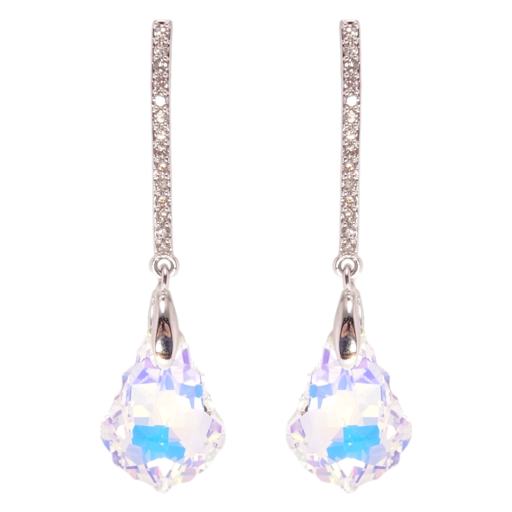 Серьги Xuping цвет Родий с кристаллами Swarovski пусеты Подвески с кристаллами Shimmer фото №17 Серьги Xuping цвет Родий с кристаллами Swarovski пусеты Подвески с кристаллами Shimmer фото №17