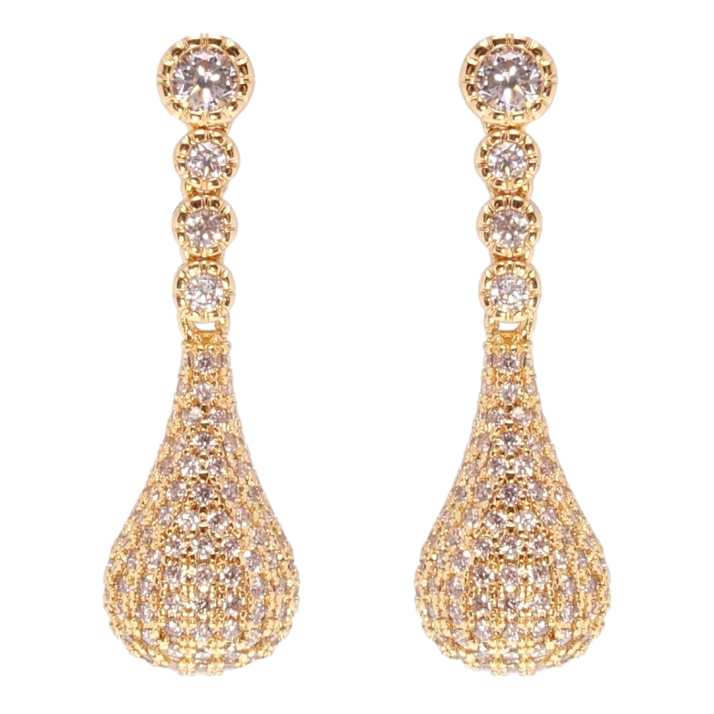 Серьги Xuping M&L Цвет 18K пусеты Подвески инкрустация цирконием фото №1