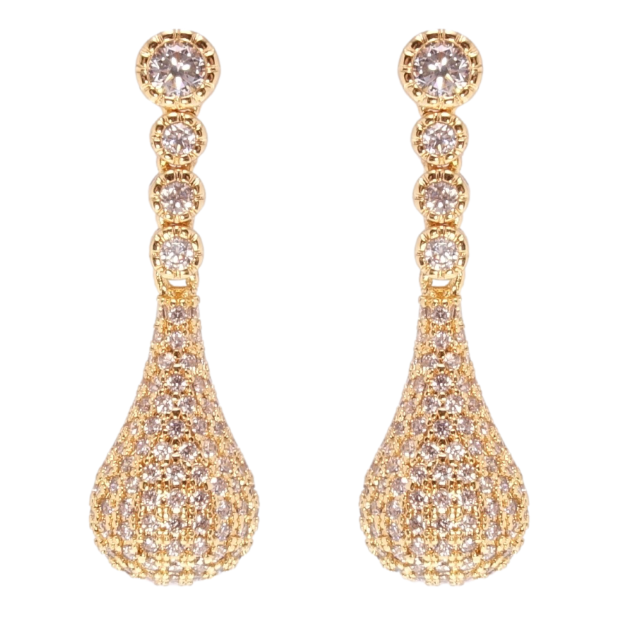 Сережки Xuping M&L Колір 18K пусети Підвіски інкрустація цирконієм фото №1