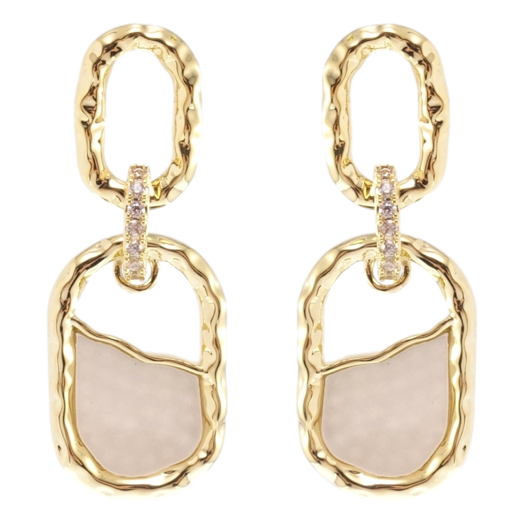 Сережки Xuping QQMM Позолота 14K пусети Підвіски з перламутровими вставками фото №17