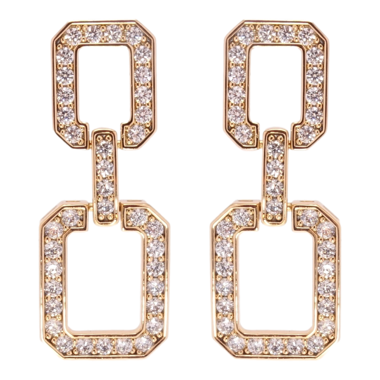 Серьги Xuping QQMM Позолота 18K пусеты Подвески инкрустация цирконием фото №3