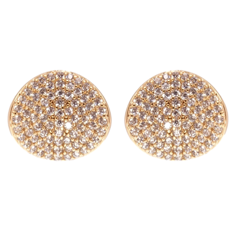 Серьги Xuping QQMM Позолота 18K пусеты Инкрустация цирконием фото №1