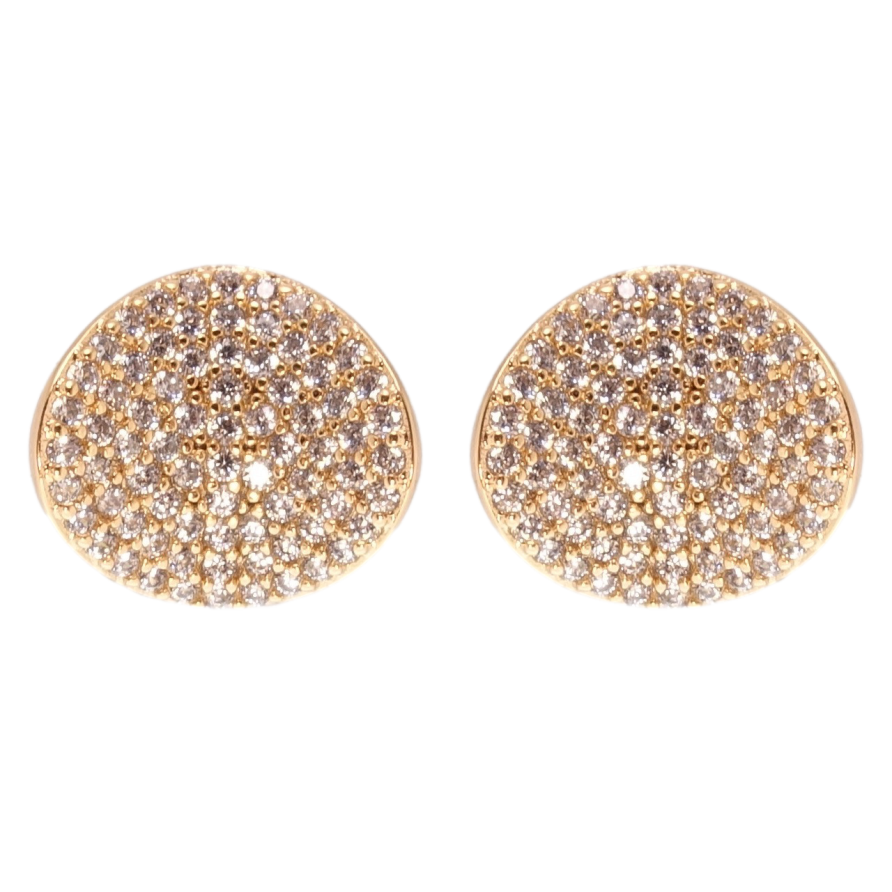 Серьги Xuping QQMM Позолота 18K пусеты Инкрустация цирконием фото №1