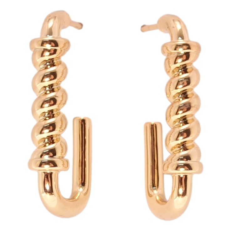 Серьги Xuping QQMM Позолота 18K пусеты Дуги фото №16