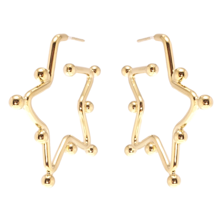 Сережки Xuping JEAN GOUJON Позолота 14K пусети Зірки фото №18 Сережки Xuping JEAN GOUJON Позолота 14K пусети Зірки фото №18