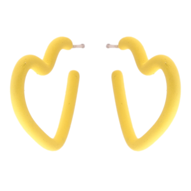 Сережки Xuping JEAN GOUJON Родій пусети Сердечки жовте покриття Soft-touch фото №2 Сережки Xuping JEAN GOUJON Родій пусети Сердечки жовте покриття Soft-touch фото №2