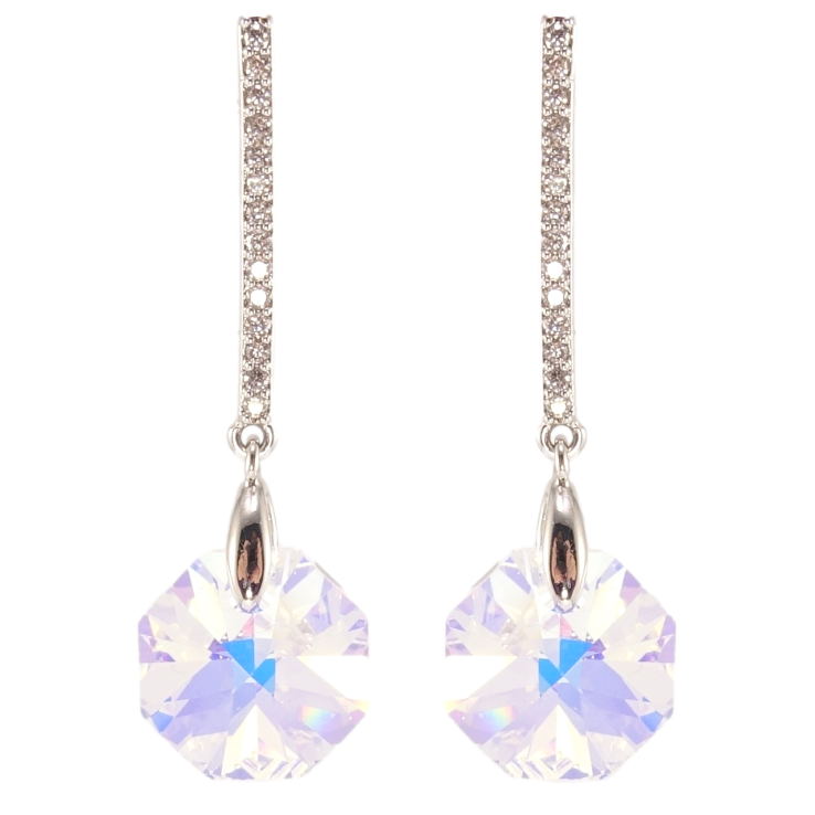 Серьги Xuping цвет Родий с кристаллами Swarovski пусеты Подвески с кристаллами Shimmer фото №13 Серьги Xuping цвет Родий с кристаллами Swarovski пусеты Подвески с кристаллами Shimmer фото №13