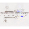 Сережки Xuping колір Родій з кристалами Swarovski пусети Підвіски з кристалами Shimmer фото №2