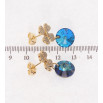 Сережки Xuping колір 18K з кристалами Swarovski пусети Квіточки з кристалами Capri Blue фото №2 Сережки Xuping колір 18K з кристалами Swarovski пусети Квіточки з кристалами Capri Blue фото №2