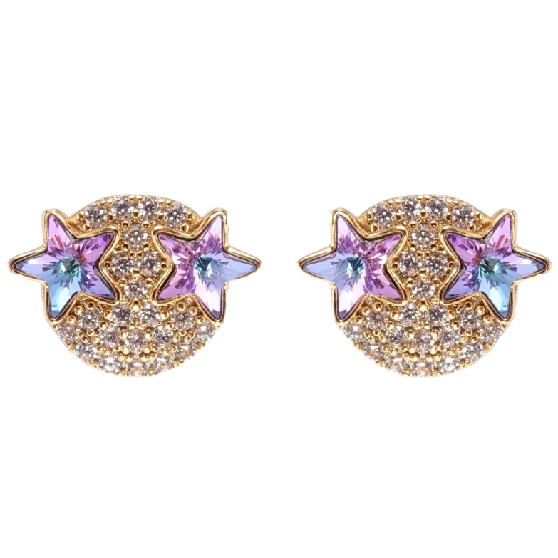 Сережки Xuping колір 18K з кристалами Swarovski пусети Зірки кристали Paradise Shine фото №1 Сережки Xuping колір 18K з кристалами Swarovski пусети Зірки кристали Paradise Shine фото №1