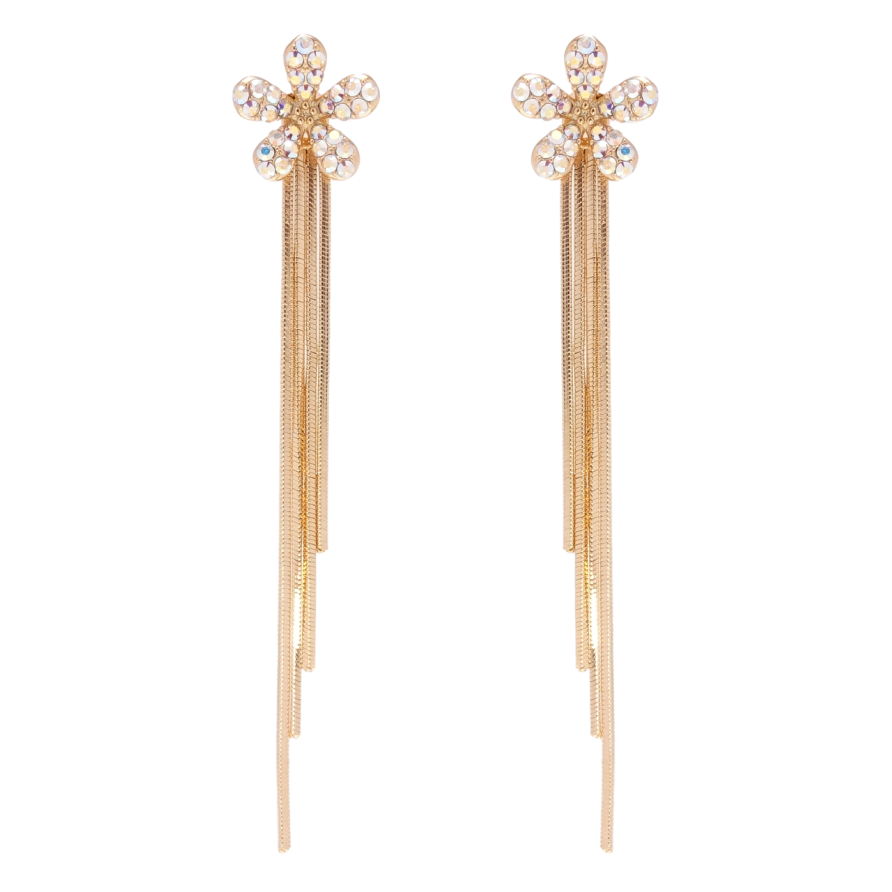 Сережки Xuping колір 18K з кристалами Swarovski пусети Квіточки з кристалами АВ фото №1 Сережки Xuping колір 18K з кристалами Swarovski пусети Квіточки з кристалами АВ фото №1