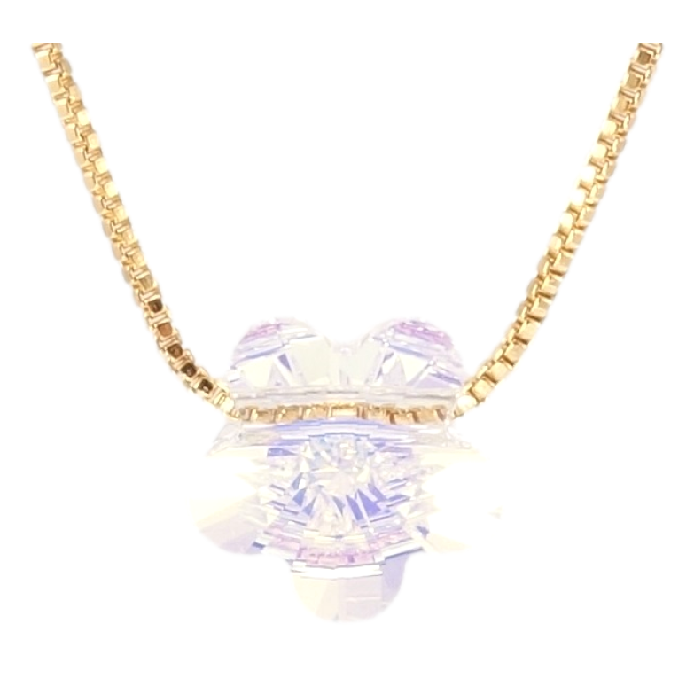 Кулон Xuping цвет 18K с кр-ми Swarovski на цепочке Кристальный цветок Shimmer длина 40-45см х 1мм фото №1 Кулон Xuping цвет 18K с кр-ми Swarovski на цепочке Кристальный цветок Shimmer длина 40-45см х 1мм фото №1