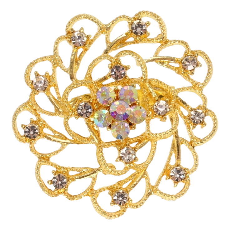Брошь Цветок со стразами фото №14 Брошь Цветок со стразами фото №14