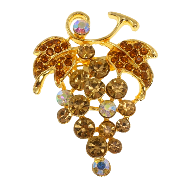 Брошь Виноградная гроздь с коричневыми стразами фото №17 Брошь Виноградная гроздь с коричневыми стразами фото №17
