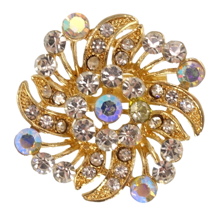 Брошь Цветок со стразами фото №15 Брошь Цветок со стразами фото №15