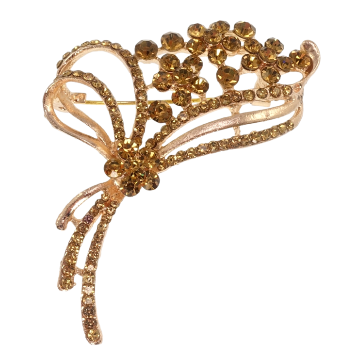 Брошь Букет с коричневыми стразами фото №13 Брошь Букет с коричневыми стразами фото №13