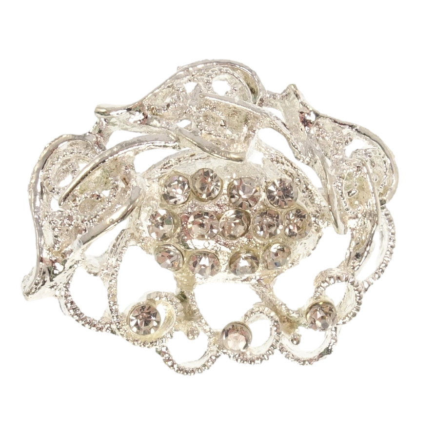 Брошь Орнамент со стразами фото №1