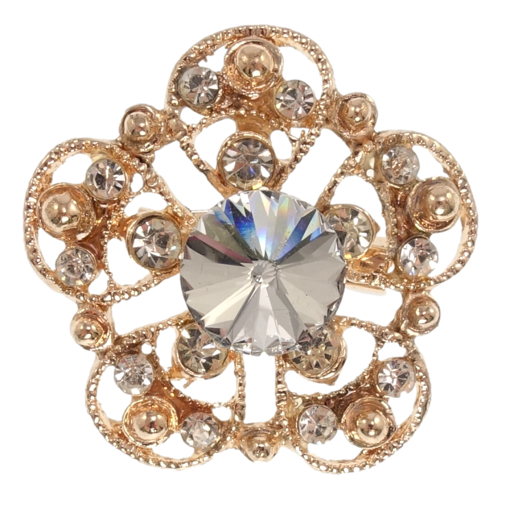 Брошь Цветок со стразами фото №15 Брошь Цветок со стразами фото №15