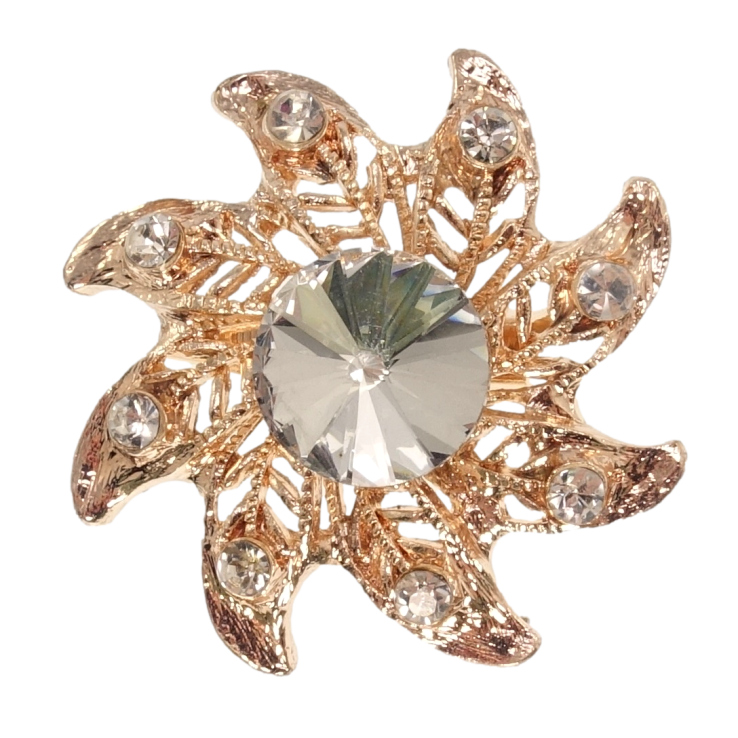 Брошь Цветок со стразами фото №16 Брошь Цветок со стразами фото №16