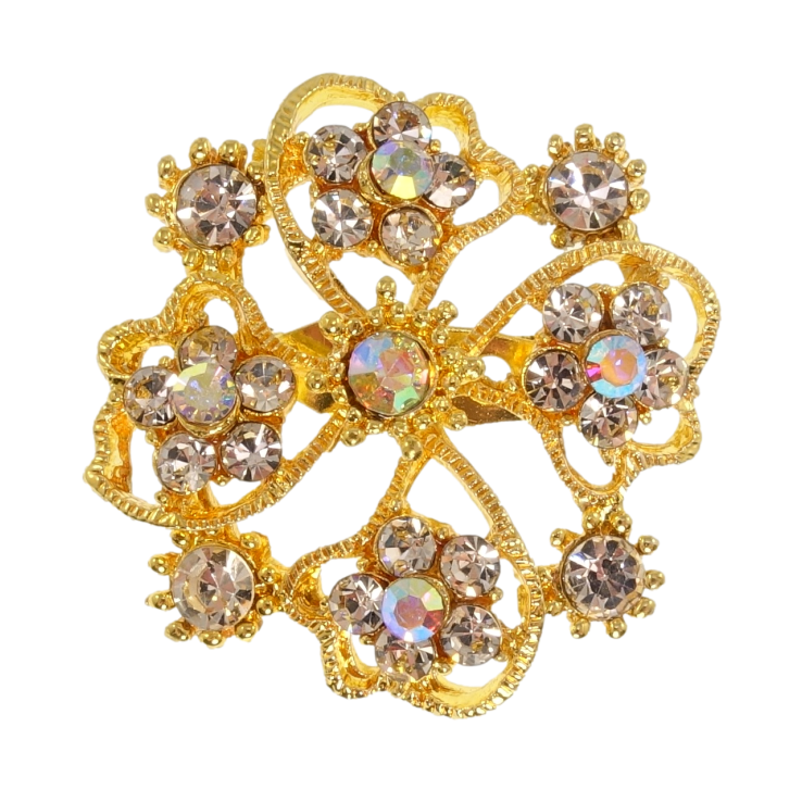 Брошь Цветок с стразами фото №23 Брошь Цветок с стразами фото №23