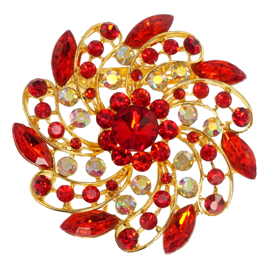 Брошка Червона Квітка фото №1 Брошка Червона Квітка фото №1